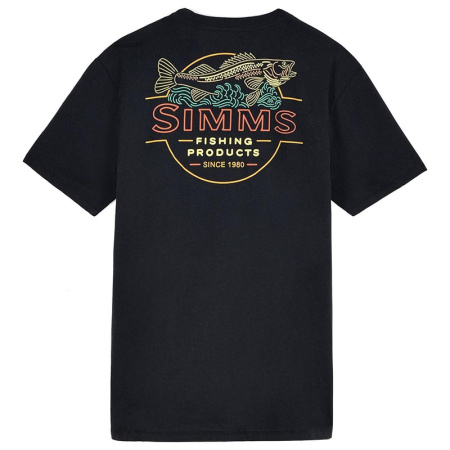 Футболка Simms Neon Draft T-Shirt (Мужской; XL; Black)